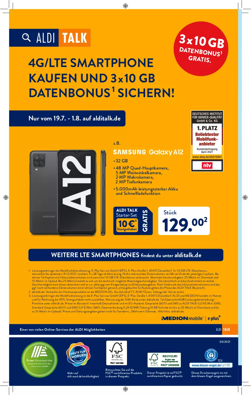 Aktueller Prospekt AldiSud - ALDI Aktuell - von 26.07 bis 31.07.2021 - strona 50