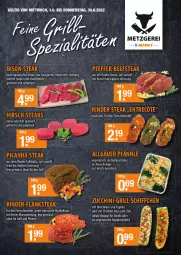 Gazetka promocyjna Vmarkt - Metzgerei - Gazetka - ważna od 30.06 do 30.06.2022 - strona 1 - produkty: beef, cheddar, chili, eis, entrecôte, feinschmecker, Flanksteak, fleisch, für grill und pfanne, gewürz, grill, grill und pfanne, hirtenkäse, ideal für grill, ideal für grill und pfanne, ilag, Käse, LG, natur, paprika, pfanne, pfeffer, rind, rinder, Schiffchen, steak, steaks, tafelspitz, Ti, und pfanne, Vegeta, zucchini