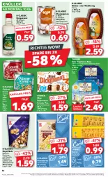 Gazetka promocyjna Kaufland - Prospekt - Gazetka - ważna od 12.06 do 12.06.2024 - strona 46 - produkty: alkohol, angebot, Blüte, butter, butterkeks, Cashew, cashewkerne, champignon, champignons, Dickmann's, eis, essig, haselnuss, honig, kakao, keks, kekse, leibniz, mandel, mandeln, natur, nuss, pinienkerne, pralinen, rum, salz, schoko, storck, Ti, walnuss, walnusskerne, ZTE, zucker