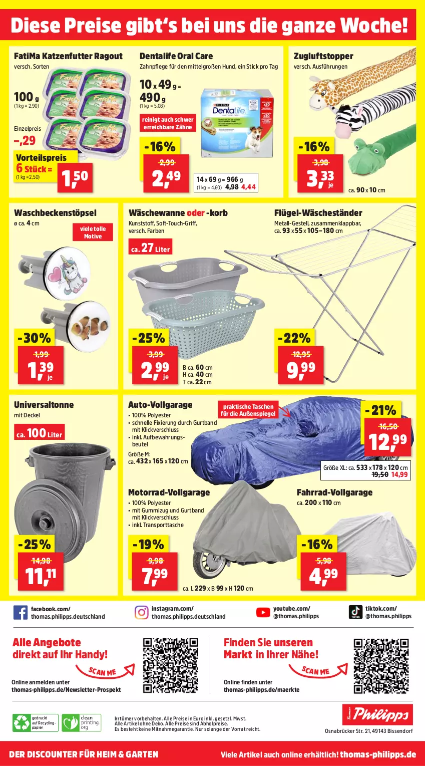 Aktueller Prospekt Thomas Philipps - von 14.10 bis 19.10.2024 - strona 8 - produkty: abholpreise, alle preise sind abholpreise, angebot, angebote, auto, beutel, Clin, decke, Deckel, discount, eis, elle, Fahrrad, Garten, Handy, katzenfutter, korb, LG, papier, Ragout, reis, spiegel, Sport, sporttasche, Tasche, taschen, Ti, tisch, topper, vorteilspreis, Wanne, waschbecken, Yo, Zugluftstopper