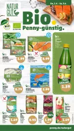 Gazetka promocyjna Penny - Prospekte - Gazetka - ważna od 03.06 do 03.06.2023 - strona 27 - produkty: Becher, beutel, bio, bio gemüse, elle, filet, flasche, je 250-g-packung, lachs, lachsfilet, natur, quark, Räucherlachs, Ti, zitrone
