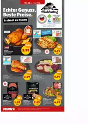Gazetka promocyjna Penny - Prospekte - Gazetka - ważna od 20.01 do 20.01.2024 - strona 7 - produkty: auer, beef, braten, burger, eis, fleisch, Geflügel, HP, minutenschnitzel, rind, rinder, rindfleisch, schnitzel, schwein, schweine, tee, Ti, wein, weine