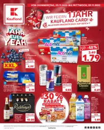 Gazetka promocyjna Kaufland - Gazetka - ważna od 09.11 do 09.11.2022 - strona 1 - produkty: actimel, alkohol, angebot, angebote, Becher, beere, beeren, Berger, butter, dallmayr, danone, Dr. Oetker, drink, eier, energy drink, heidelbeere, heidelbeeren, joghur, joghurt, Joghurtdrink, kaffee, lenor, lenor weichspüler, milch, olive, oliven, olivenöl, orchidee, pils, pilsner, pril, radeberger, radeberger pilsner, red bull, salz, Streichzart, Ti, weichspüler, weihenstephan, ZTE