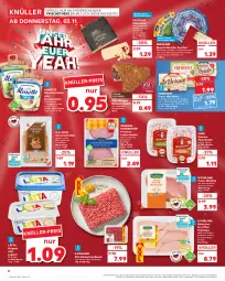 Gazetka promocyjna Kaufland - Gazetka - ważna od 09.11 do 09.11.2022 - strona 2 - produkty: almette, alpenfrischkäse, angebot, backwaren, bavaria blu, Becher, bergader, Berger, braten, brustfilet, buch, burger, butter, creme, Croissant, doppelrahmstufe, eis, filet, fleisch, fleischsalat, frische backwaren, frischkäse, geback, gin, hackfleisch, hähnchenbrust, hähnchenbrustfilet, höhlenkäse, Holz, ideal zum braten, joghur, joghurt, Käse, lachs, lachsschinken, lätta, mac, Mantel, Mett, milch, Nougatcreme, nuss, Ofen, Popp, purland, pute, radeberger, Ria, rind, rinder, rinderhackfleisch, salat, schinken, schnittkäse, schwein, schweine, schweinebraten, snack, Ti, tisch, weichkäse, wein, weine, ZTE