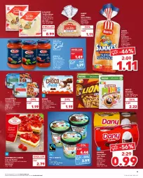 Gazetka promocyjna Kaufland - Gazetka - ważna od 09.11 do 09.11.2022 - strona 3 - produkty: angebot, angebote, arrabbiata, barilla, basilico, Becher, bolognese, brot, cerealien, cheesecake, choco fresh, coppenrath, creme, danone, Dany, dany sahne, dessert, eis, filet, filets, fisch, gin, haselnuss, Haselnusscreme, Kinder, Kinder Choco fresh, korn, kuchen, leine, Lust auf Kuchen, mais, Makrele, Makrelenfilets, mehl, milch, mit gemüse, mousse, nestlé, nuss, olive, pasta, pasta-sauce, rel, rum, sahne, sandwich, sauce, schoko, schokolade, Ti, toast, Toastbrot, tortilla, Tortilla-wrap, vollmilch, weizenmehl, weizenmischbrot, wrap, wraps