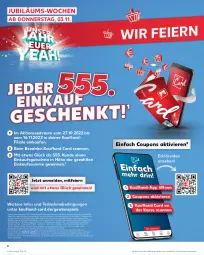 Gazetka promocyjna Kaufland - Gazetka - ważna od 09.11 do 09.11.2022 - strona 6 - produkty: coupon, coupons, deo, eier, erde, gewinnspiel, gutschein, Jubiläums, kerze, Spiele, Sushi, Tasche, taschen, Tchibo, telefon, Ti