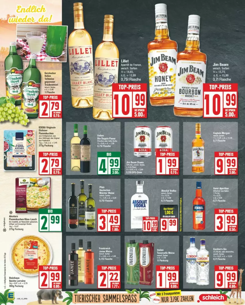 Aktueller Prospekt Edeka - Prospekte - von 02.09 bis 07.09.2024 - strona 12 - produkty: deka, eis, flammkuchen, flasche, gin, kuchen, lamm, Quiche, reis, steinhaus, tee, top-preis