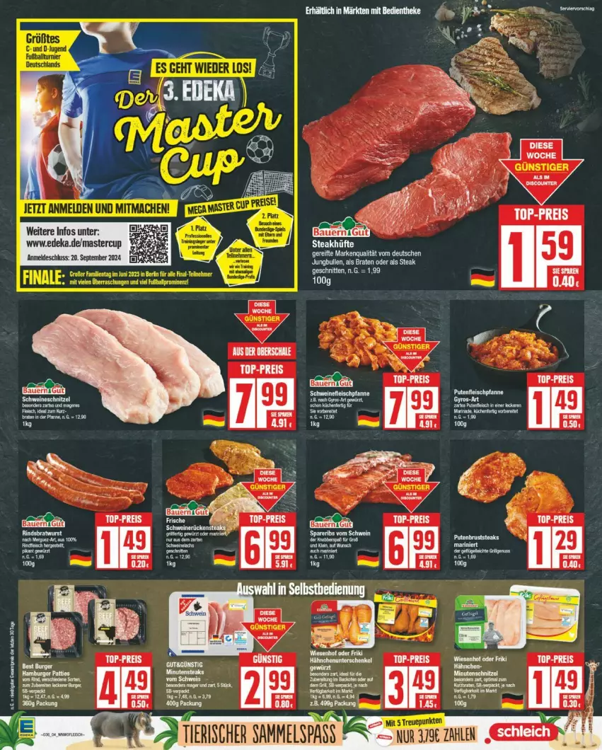 Aktueller Prospekt Edeka - Prospekte - von 02.09 bis 07.09.2024 - strona 4 - produkty: braten, deka, eis, fleisch, HP, pfanne, pute, Putenfleisch, reis, Ti, top-preis