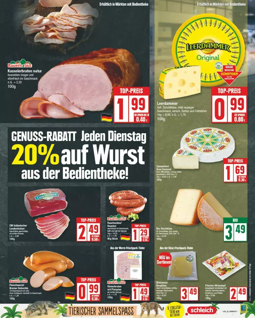 Aktueller Prospekt Edeka - Prospekte - von 02.09 bis 07.09.2024 - strona 5 - produkty: braten, eier, eis, kasseler, Kasselerbraten, natur, reis, top-preis, wurst