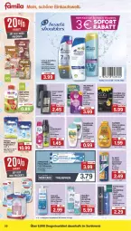 Gazetka promocyjna Famila - Prospekte - Gazetka - ważna od 12.08 do 12.08.2023 - strona 20 - produkty: arla, auer, beutel, bruno banani, bürste, creme, deo, deodorant, Dr. Best, duschcreme, duschgel, einwegrasierer, eis, flasche, folgemilch, garnier, Haarlack, haarspray, hipp, lack, LG, milch, nuk, oder schaumfestiger, olive, palmolive, pasta, pflaster, rasierer, reiniger, reis, roba, schaumfestiger, schwarzkop, schwarzkopf, sensodyne, shampoo, shampoo oder spülung, spülung, Taft, Ti, Wahre Schätze, waschgel, wilkinson, zahnbürste, zahnpasta, ZTE