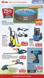 Gazetka promocyjna Famila - Prospekte - Gazetka - ważna od 12.08 do 12.08.2023 - strona 26 - produkty: akku, akku-heckenschere, akkuschrauber, aust, bürste, eis, elle, Garten, heckenschere, Hobby, hochdruckreiniger, ladegerät, messer, pool, reiniger, reis, Ria, rum, Schal, Schere, schlauch, steel pro, tee, teller, Ti, Tiere, wasser, ZTE