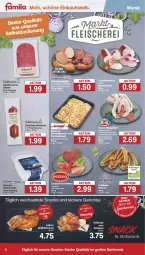 Gazetka promocyjna Famila - Prospekte - Gazetka - ważna od 12.08 do 12.08.2023 - strona 6 - produkty: aufstrich, axe, Bau, bier, bierschinken, braun, brot, brotaufstrich, eis, fleisch, fleischsalat, gewürz, grill, grillhähnchen, grillhaxe, Haxe, kasseler, lachs, lachsschinken, mac, marinade, Mett, mettwurst, natur, reis, ring, salami, salat, schinken, schinkenwurst, schwein, snack, snacks, Streichzart, Ti, wein, WICK, wiener, wurst, zwiebel, zwiebelmettwurst