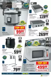 Gazetka promocyjna Metro - GastroJournal - Gazetka - ważna od 29.06 do 29.06.2022 - strona 31 - produkty: auer, Birnen, dell, eis, Elektro, elle, grill, grillfläche, induktionskochfeld, Kocher, kochfeld, latte, mikrowelle, Mode, reis, Schal, suppe, suppen, thermostat, Ti, timer, top-hit, topf