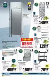 Gazetka promocyjna Metro - GastroJournal - Gazetka - ważna od 29.06 do 29.06.2022 - strona 36 - produkty: Alwa, auto, Behälter, edelstahl, eis, gefrierschrank, kühlschrank, regal, reis, Schrank, Servierwagen, Ti, tisch, top-hit, vitrine, waschbecken, wasser