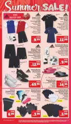 Gazetka promocyjna Marktkauf - Prospekt - Gazetka - ważna od 01.07 do 01.07.2023 - strona 31 - produkty: Bad, ball, damen t-shirt, Freizeitsocken, Fußball, handschuhe, Kinder, schuhe, shirt, shorts, sneaker, sneakersocken, socken, Sport, sportschuhe, sweatshorts, T-Shirt, Trikot