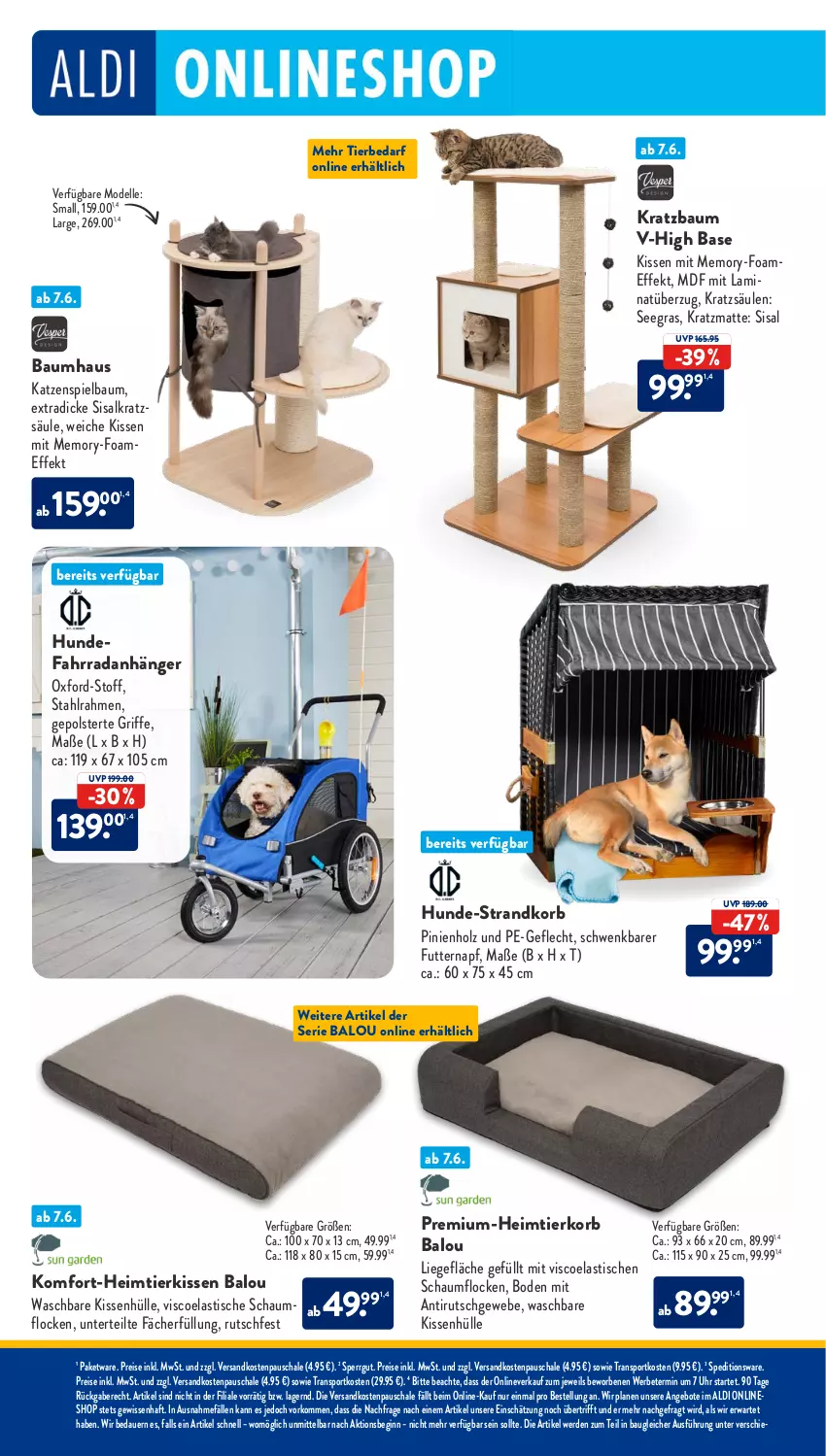 Aktueller Prospekt AldiSud - NÄCHSTE WOCHE - von 05.06 bis 10.06.2023 - strona 22 - produkty: aldi, angebot, angebote, Anhänger, asti, auer, Bau, dell, eis, elle, erde, Fahrrad, gin, Holz, kissen, kissenhülle, korb, Kratzbaum, laminat, Liege, Mode, ndk, reis, Schal, Schale, Sport, strandkorb, Ti, tierbedarf, tisch, uhr