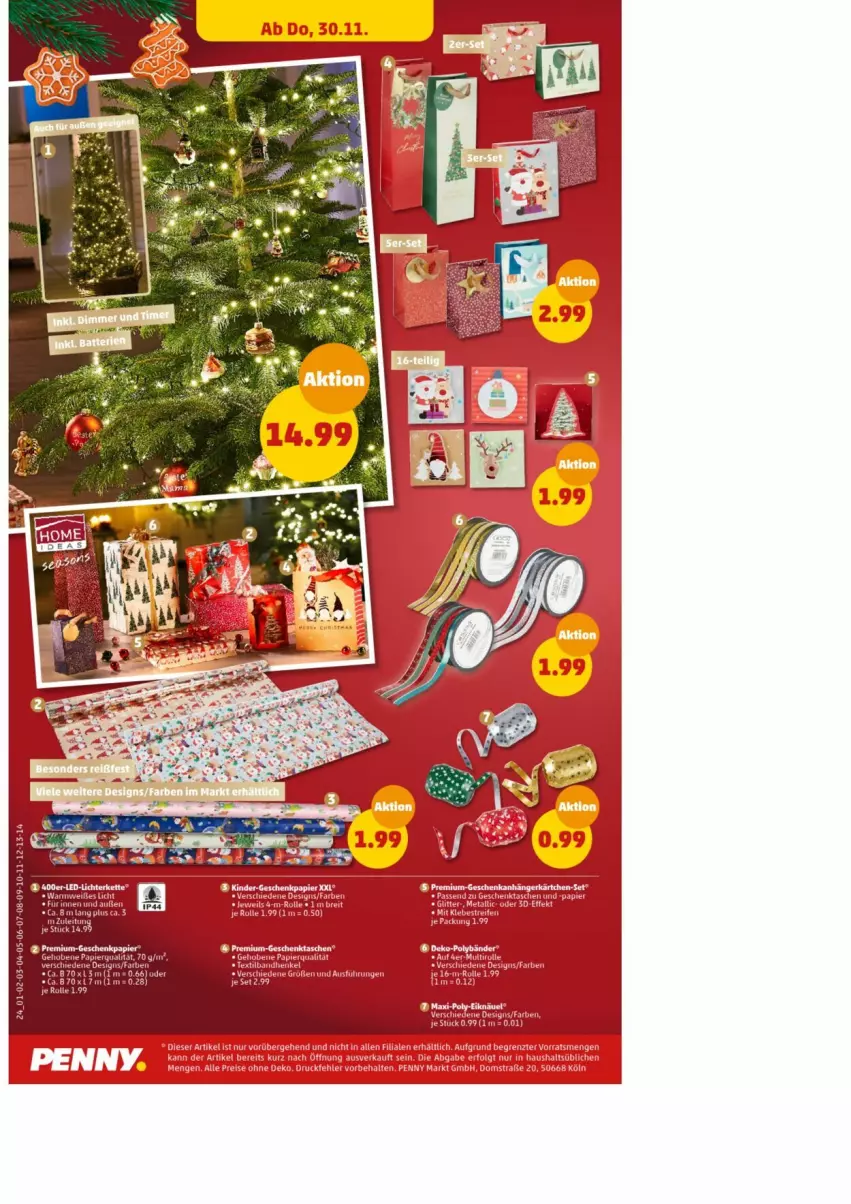 Aktueller Prospekt Penny - Prospekte - von 27.11 bis 02.12.2023 - strona 27 - produkty: Brei, Geschenkpapier, Kinder, papier, reifen, rel