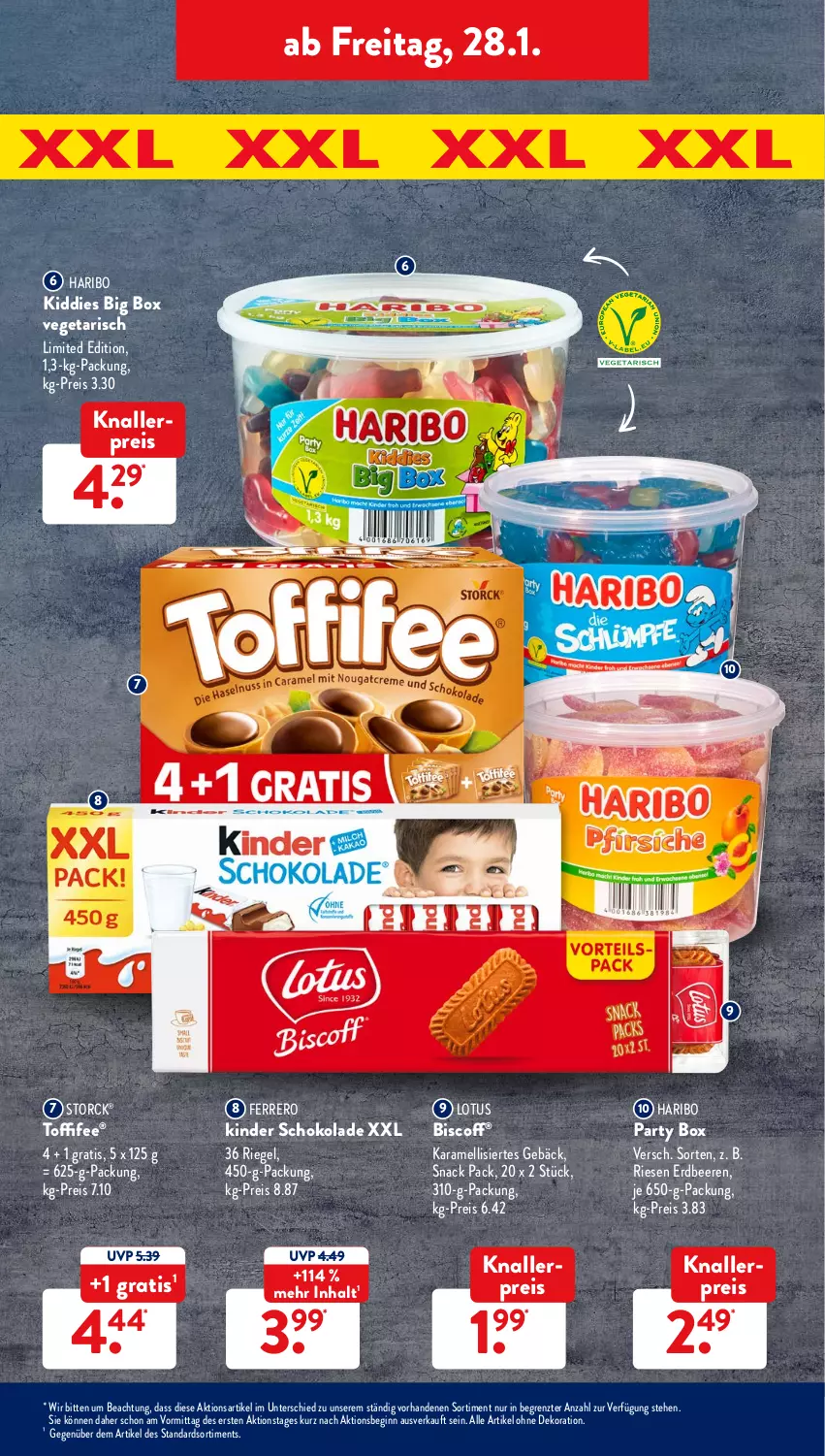 Aktueller Prospekt AldiSud - ALDI Aktuell - von 24.01 bis 29.01.2022 - strona 33 - produkty: alle artikel ohne dekoration, beere, beeren, biscoff, dekoration, eis, erdbeere, erdbeeren, ferrero, gin, haribo, karamell, Kinder, kinder schokolade, knallerpreis, reis, riegel, schoko, schokolade, snack, storck, Ti, toffifee, Vegeta, ZTE