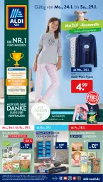 Gazetka promocyjna AldiSud - ALDI Aktuell - Gazetka - ważna od 29.01 do 29.01.2022 - strona 1 - produkty: aldi, auto, Bau, baumwolle, bier, bio, eis, ente, gin, Kinder, Pyjama, reis, Ti, tisch, wolle