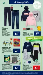 Gazetka promocyjna AldiSud - ALDI Aktuell - Gazetka - ważna od 29.01 do 29.01.2022 - strona 15 - produkty: aust, Bau, baumwolle, bio, buch, Comics, decke, dell, disney, ehrmann, elle, ente, gin, jeans, Justice League, Kinder, Kinderbuch, Lampe, leggings, Maus, Mode, Pyjama, rel, rwe, shirt, Sweatshirt, Tasche, taschen, taschenlampe, Ti, Tiere, wolle, ZTE