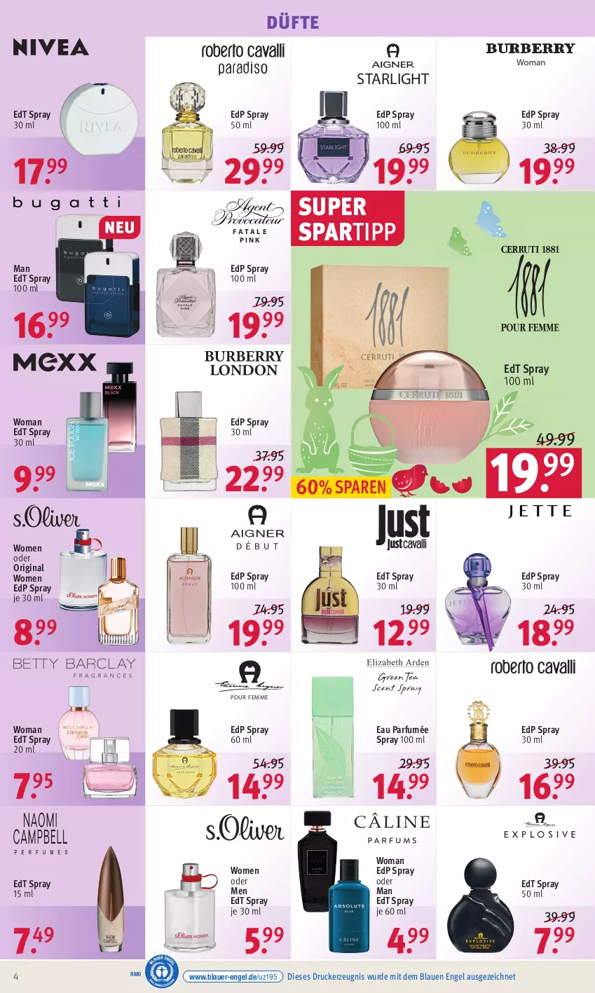 Aktueller Prospekt Rossmann - Prospekte - von 04.04 bis 08.04.2022 - strona 4 - produkty: auer, drucker, edp spray, edt spray, Engel, gin, kerze, parfum, spartipp, starlight, Ti