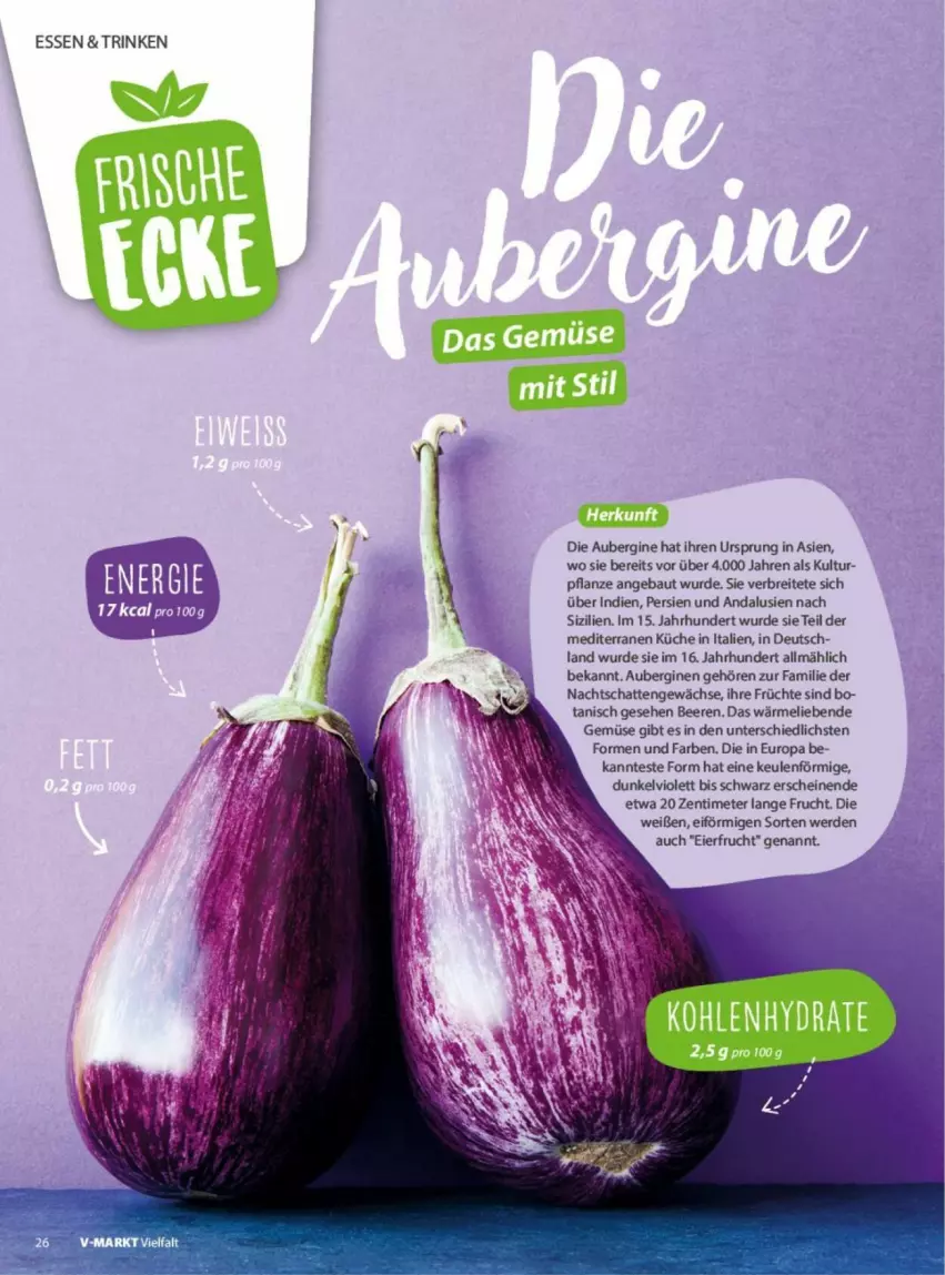 Aktueller Prospekt Vmarkt - Prospekte - von 04.06 bis 18.06.2025 - strona 26 - produkty: aubergine, auberginen, Bau, beere, beeren, Brei, eier, erde, frucht, früchte, gin, küche, pflanze, Ti