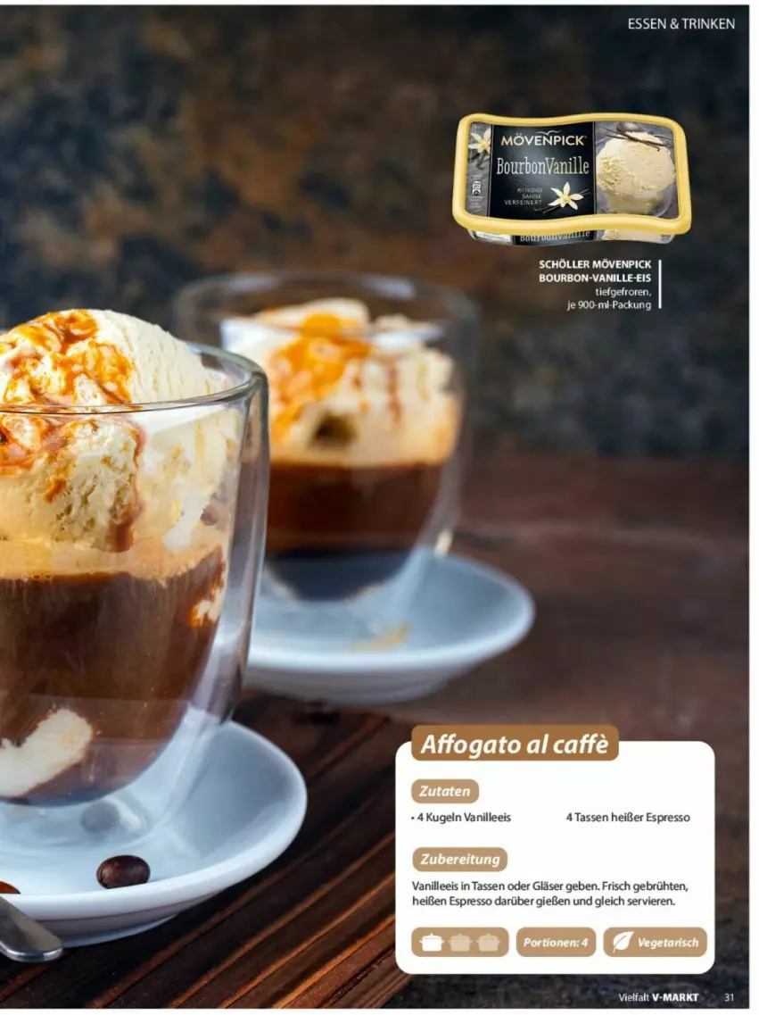 Aktueller Prospekt Vmarkt - Prospekte - von 04.06 bis 18.06.2025 - strona 31 - produkty: bourbon, caffe, eis, espresso, Gläser, Kugel, mövenpick, Schöller, tasse, vanille