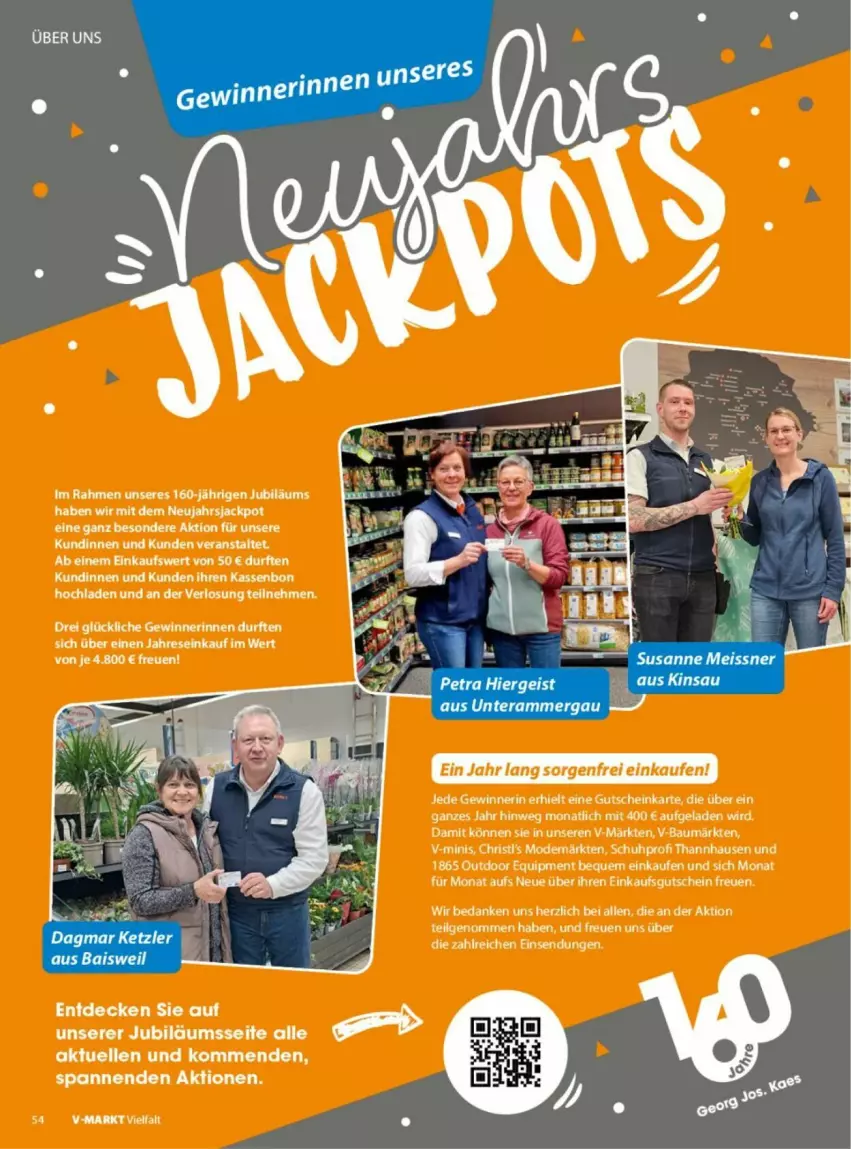 Aktueller Prospekt Vmarkt - Prospekte - von 04.06 bis 18.06.2025 - strona 54 - produkty: Bau, decke, eis, elle, gutschein, HP, Jubiläums, leine, LG, Mode, tee, Ti