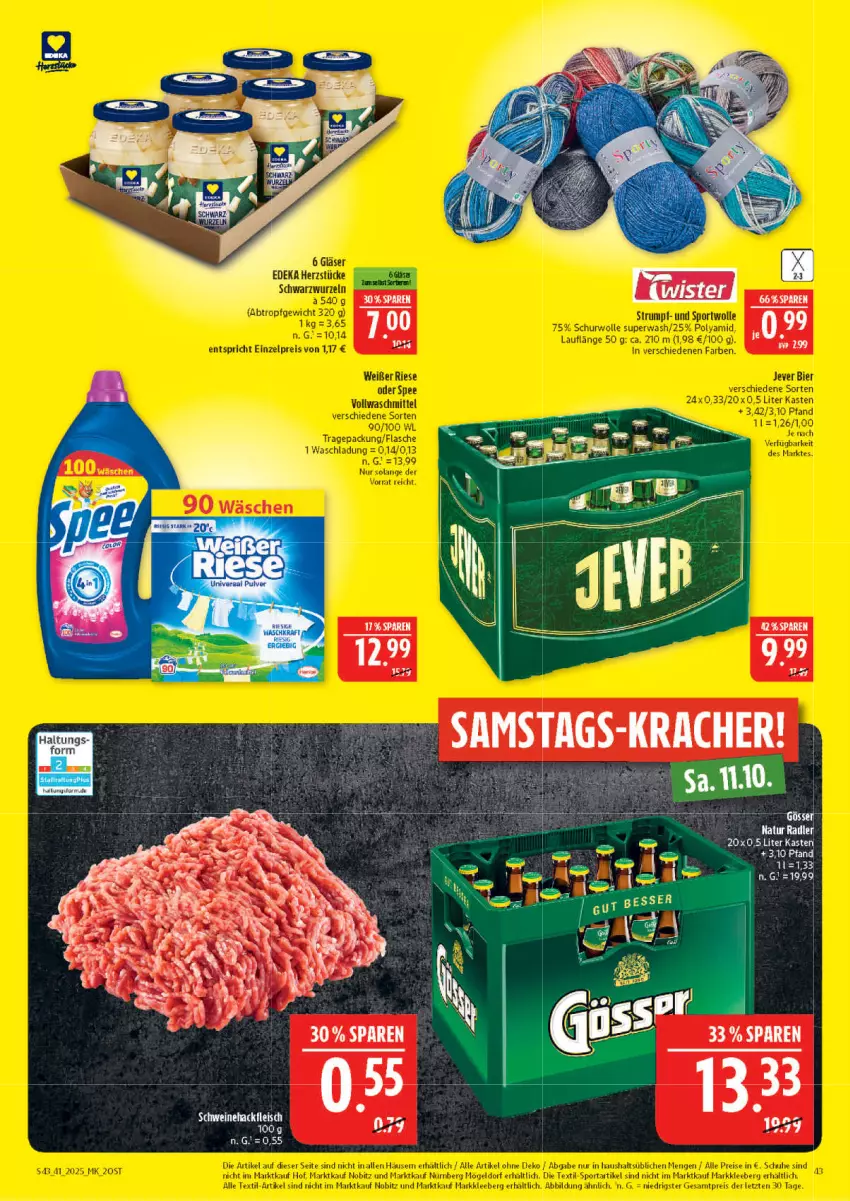Aktueller Prospekt Marktkauf - Prospekt - von 05.10 bis 11.10.2025 - strona 43 - produkty: eis, fleisch, hackfleisch, schwein, schweine, Schweinehackfleisch, wein, weine