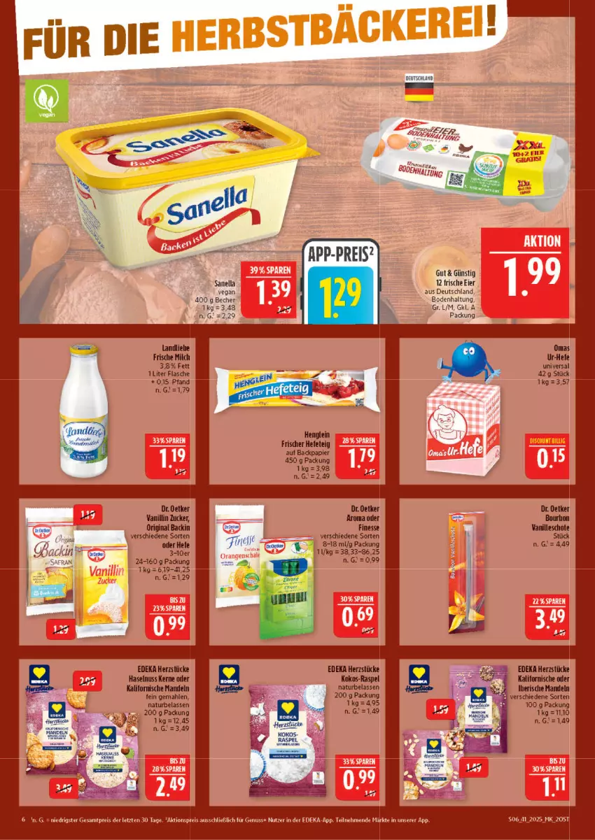 Aktueller Prospekt Marktkauf - Prospekt - von 05.10 bis 11.10.2025 - strona 6 - produkty: aktionspreis, Becher, deka, Dr. Oetker, eier, eis, finesse, Hefe, nuss, reis, Safran, Ti, ZTE