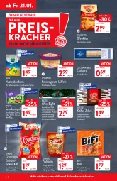 Gazetka promocyjna Aldi Nord - Aldi-Aktuell - Gazetka - ważna od 22.01 do 22.01.2022 - strona 34 - produkty: after eight, aldi, Becher, beutel, bifi, bonbons, chips, ciabatta, cin, creme, crunchips, eis, elle, erdnuss, Hustenbonbons, Käse, keks, Kit Kat, kitkat, kracher, Löffel, lorenz, lorenz crunchips, Mantel, milka, nestlé, nuss, Ofen, Ofenkäse, pfeffer, reis, riegel, rouge, rougette, salami, saltletts, schoko, schokolade, schokoriegel, teller, Ti, WICK, Zartbitterschokolade