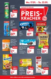 Gazetka promocyjna Aldi Nord - Aldi-Aktuell - Gazetka - ważna od 22.01 do 22.01.2022 - strona 5 - produkty: aldi, bahlsen, beutel, brot, buch, creme, eis, frucht, früchte, getränk, getränke, getränkepulver, haribo, kakao, keks, kekse, kracher, kräuter, kuchen, Lätzche, leine, nesquik, nestlé, nuss, oreo, pringles, reis, ring, russisch brot, rwe, snack, tee, teekanne, Ti