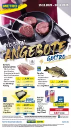 Gazetka promocyjna Metro - Wochen-Angebote Gastro - Gazetka - ważna od 20.12 do 20.12.2025 - strona 1 - produkty: abholpreise, angebot, angebote, aqua, brustfilet, champignon, champignons, coupon, drink, eis, energy drink, ente, Entenbrust, filet, getränk, getränke, ilag, Metro, Palette, Rauch, red bull, reis, rwe, Ti, tiefpreis, topf