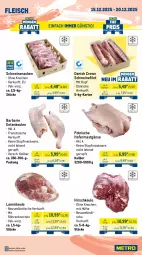 Gazetka promocyjna Metro - Wochen-Angebote Gastro - Gazetka - ważna od 20.12 do 20.12.2025 - strona 5 - produkty: angebot, brustfilet, eis, ente, Entenkeule, filet, fleisch, hafer, hähnchenbrust, hähnchenbrustfilet, Kette, lachs, lamm, lammkeule, Metro, rind, rinder, rinder-rouladen, rouladen, Schal, Schale, schwein, schweine, schweinefilet, Schweinelachs, schweinenacken, Ti, topf, wein, weine