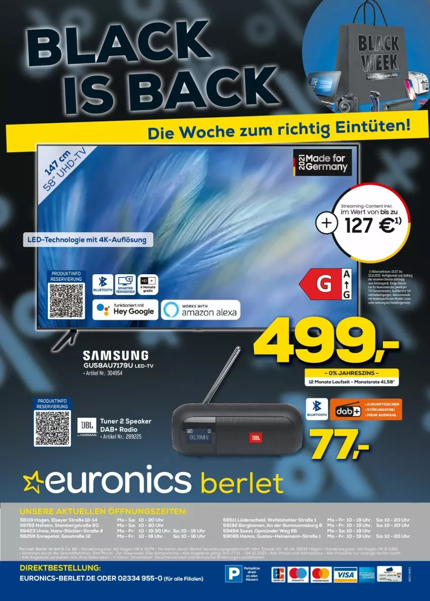 Aktueller Prospekt Euronics - Prospekte - von 01.12 bis 08.12.2021 - strona 20