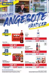 Gazetka promocyjna Metro - Wochenangebote Händler - Gazetka - ważna od 12.03 do 12.03.2025 - strona 1 - produkty: Absolut Vodka, amaro, aperitivo rosato, bier, coca-cola, cola, coupon, duplo, ferrero, flasche, getränk, getränke, Hefe, Kinder, kinder riegel, Palette, Paula, paulaner, rama, ramazzott, ramazzotti, riegel, rosato, Ti, vodka, zott