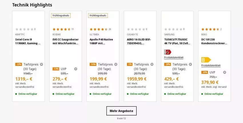 Aktueller Prospekt Saturn - Prospekte - von 22.04 bis 01.05.2024 - strona 4 - produkty: angebot, angebote, beko, bsf, eis, Intel, kraft, ndk, reis, Samsung, Saugroboter, Ti, Trockner, versandkostenfrei