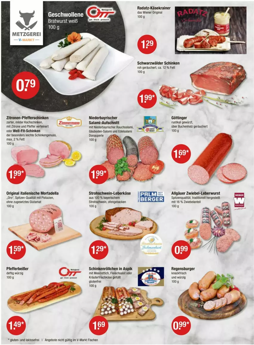 Aktueller Prospekt Vmarkt - Prospekte - von 18.04 bis 24.04.2024 - strona 2 - produkty: angebot, angebote, aufschnitt, bratwurst, buch, burger, dell, Edelsalami, eis, Elan, fisch, fische, fleisch, fleischsalat, frischkäse, geback, gewürz, gin, Holz, Käse, Käsekrainer, kochschinken, kräuter, leberkäs, leberkäse, leberwurst, LG, meerrettich, mit pistazien, mortadella, nuss, oder kräuter, Ofen, pfeffer, Pfefferbeißer, pistazien, Rauch, regensburger, Rettich, salami, salat, schinken, schwarzwälder schinken, schwein, spitzenqualität, Ti, wein, wiener, wurst, zitrone, zitronen, ZTE, zwiebel