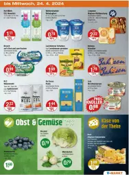 Gazetka promocyjna Vmarkt - Prospekte - Gazetka - ważna od 24.04 do 24.04.2024 - strona 23 - produkty: bahlsen, Becher, brot, De Cecco, ecco, eis, emmentaler, filet, filets, hartkäse, Heu, heumilch, joghur, joghurt, Käse, Konserven, langnese, leerdammer, LG, magnum, mehl, milch, natur, naturjoghurt, pasta, salat, Spätzlemehl, Ti, type 405, weihenstephan, wein, weine, weizenmehl, wurst, wurstkonserven