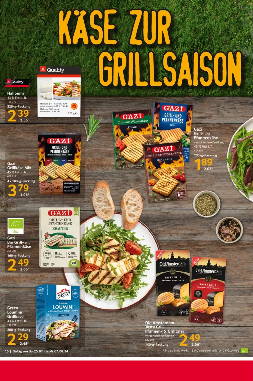 Aktueller Prospekt Selgros - Food - von 25.07 bis 31.07.2024 - strona 16 - produkty: bio, grill, grill und pfanne, Grillkäse, Halloumi, Käse, kräuter, pfanne, pfannen, pfannenkäse, tee, Ti, und pfanne