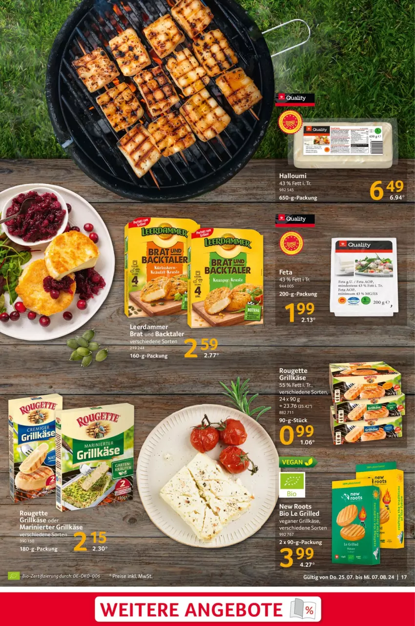 Aktueller Prospekt Selgros - Food - von 25.07 bis 31.07.2024 - strona 17 - produkty: angebot, angebote, bio, eis, feta, grill, Grillkäse, Halloumi, Käse, kräuter, Kürbis, reis, Ti