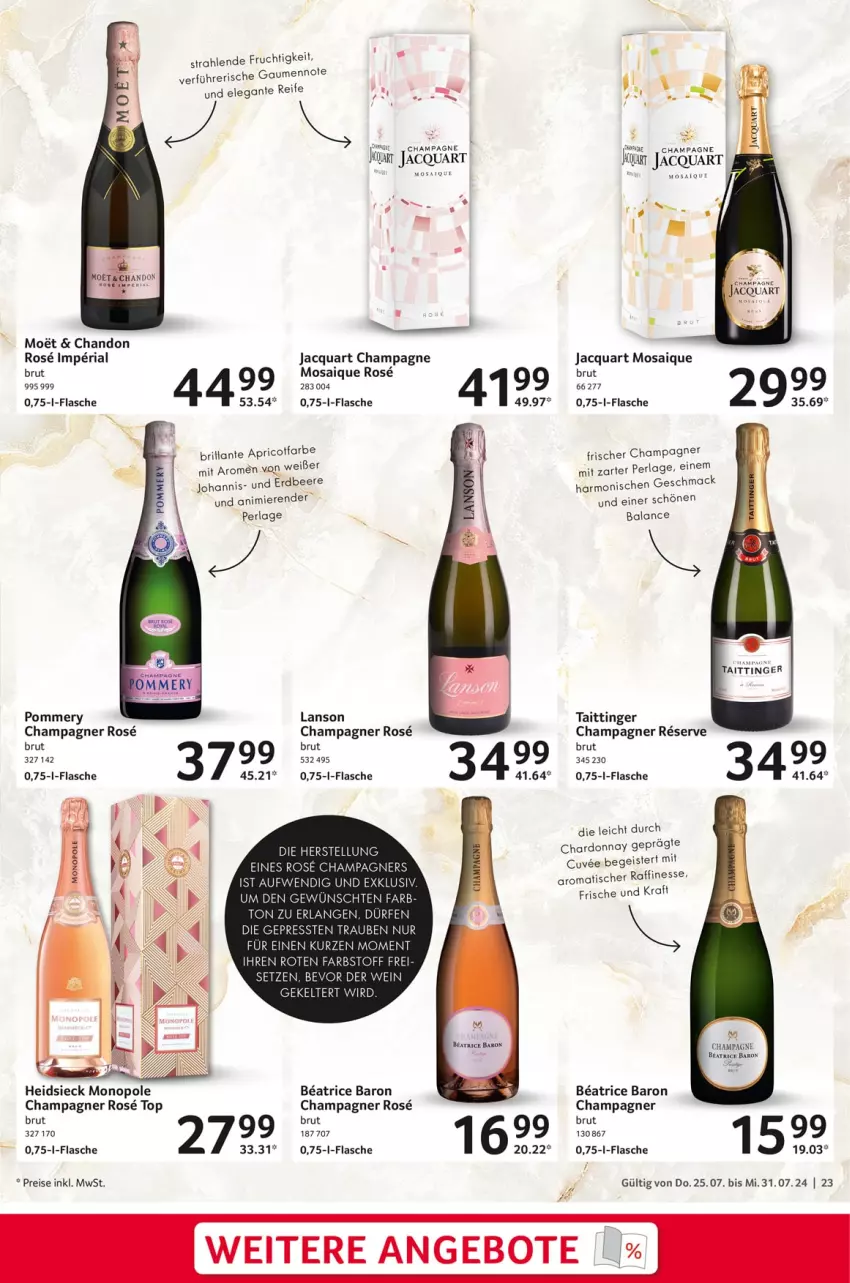 Aktueller Prospekt Selgros - Food - von 25.07 bis 31.07.2024 - strona 23 - produkty: angebot, angebote, beere, brut, champagne, champagner, chardonnay, eis, erdbeere, finesse, flasche, frucht, kraft, mac, nolte, perla, reis, Ria, Ti, tisch, trauben, wein