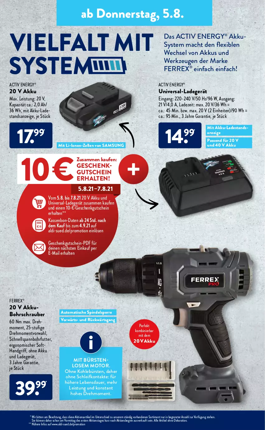 Aktueller Prospekt AldiSud - ALDI Aktuell - von 02.08 bis 08.08.2021 - strona 20