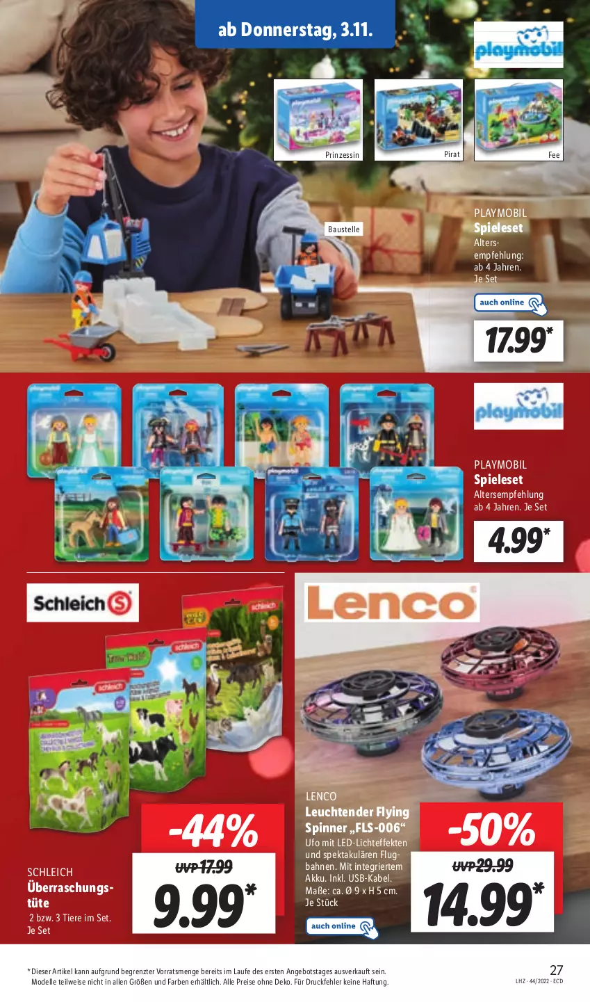 Aktueller Prospekt Lidl - Aktionsprospekt - von 31.10 bis 05.11.2022 - strona 27 - produkty: akku, angebot, aust, Bau, dell, eis, elle, lenco, Leuchte, leuchten, Mode, playmobil, reis, Schleich, Spiele, tender, Ti, Tiere, Tüte, usb, ZTE