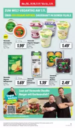 Gazetka promocyjna Lidl - Aktionsprospekt - Gazetka - ważna od 05.11 do 05.11.2022 - strona 11 - produkty: auer, burger, deo, drink, eier, erde, gurke, gurken, hafer, Haferdrink, linsen, Muffin, muffins, nuss, pesto, rel, rezept, rwe, soja, Sport, Ti