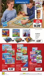 Gazetka promocyjna Lidl - Aktionsprospekt - Gazetka - ważna od 05.11 do 05.11.2022 - strona 26 - produkty: buch, burger, Familienspiel, Hasbro, Malbuch, ndk, Puzzle, ravensburger, Ria, Schal, Schale, Ti