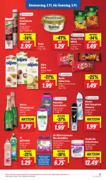 Gazetka promocyjna Lidl - Aktionsprospekt - Gazetka - ważna od 05.11 do 05.11.2022 - strona 35 - produkty: Air Wick, alpro, angebot, creme, cremedusche, deo, deospray, drink, Duftspray, dusche, eis, elle, funny-frisch, jahrgangssekt, kitkat, lion, mumm, nestlé, olive, oxi action, palmolive, rama, Rauch, reis, rexona, rwe, salami, sekt, spülmittel, teller, Ti, tisch, vanish, vanish oxi action, WICK, ZTE