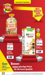 Gazetka promocyjna Lidl - Aktionsprospekt - Gazetka - ważna od 05.11 do 05.11.2022 - strona 60 - produkty: auer, bio, drink, eis, frucht, hafer, Haferdrink, korn, LG, mac, müsli, Rauch, reis, schnäppchen, Ti