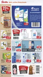 Gazetka promocyjna Famila - Prospekte - Gazetka - ważna od 11.05 do 11.05.2024 - strona 29 - produkty: beutel, coupon, coupons, creme, deo, deospray, dove, duschcreme, dusche, duschgel, eis, fa duschgel, felix, flasche, fleisch, haarspray, Katzentrockenfutter, kitekat, nivea, oder schaumfestiger, Perfect Fit, portionsbeutel, purina, rasierer, reis, roll-on, schaumfestiger, schwarzkop, schwarzkopf, sebamed, sensodyne, shampoo, shampoo oder spülung, sofortrabatt, spülung, Taft, Ti, trockenfutter, veet, ZTE