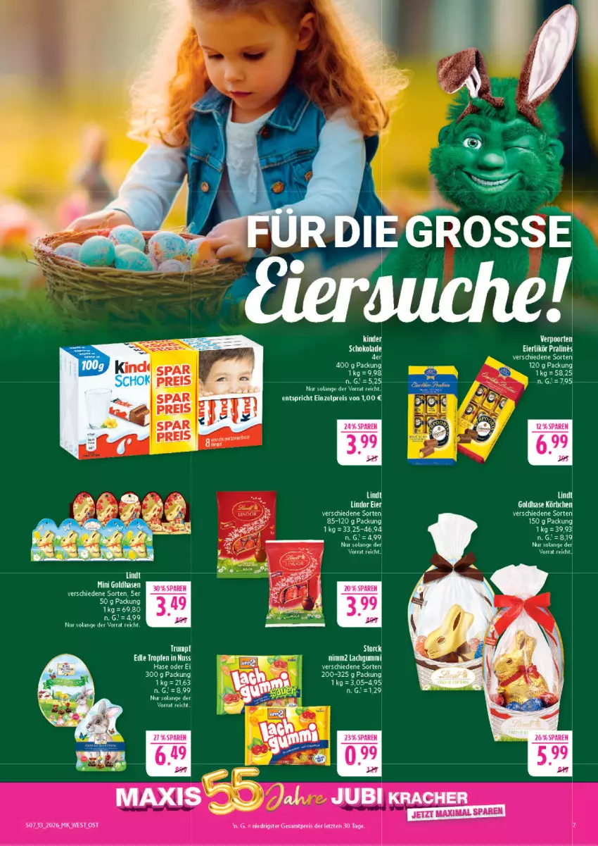 Aktueller Prospekt Marktkauf - Prospekt - von 22.03 bis 28.03.2026 - strona 7 - produkty: eier, eierlikör, eis, lachgummi, likör, lindt, nimm2, reis, schoko, schokolade, tee